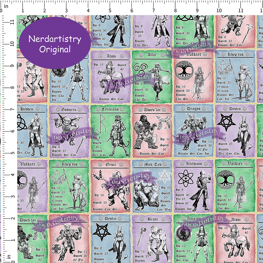 Pre-Order: Ancestry Trading Cards - Fabric By The Yard