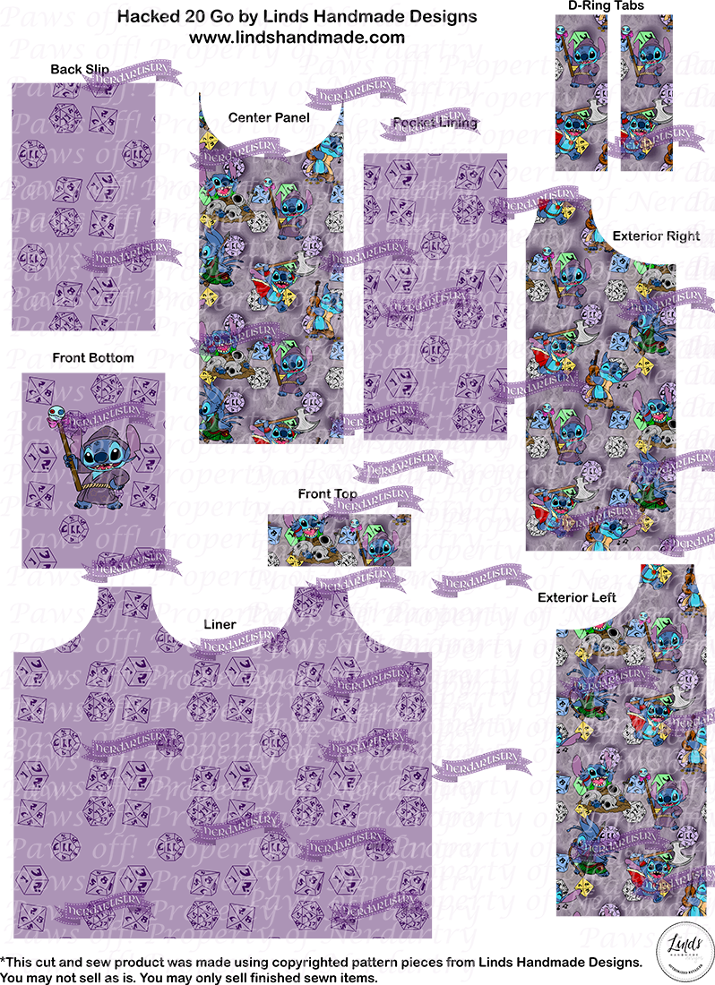 Little Alien and Dice Hacked H20 Go - Cut and Sew - Linds Handmade