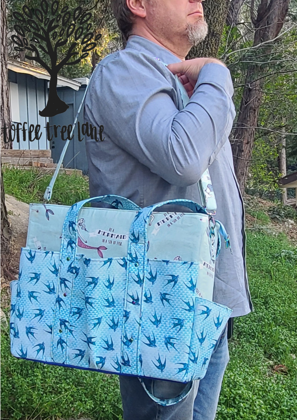The Laumeyer's Teacher Tote Sewing Pattern/ PDF Pattern/ A0 File/ Cut Tags