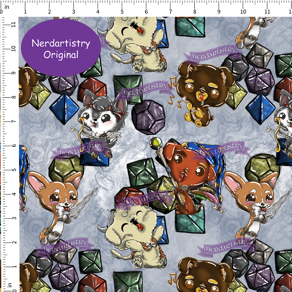 Patreon Pre-Order: Fantasy Dogs - Fabric By The Yard