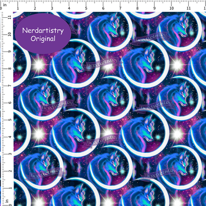 Patreon Pre-Order: Galaxy Lunar Wolf - Fabric By The Yard