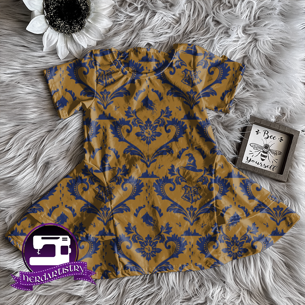 Patreon Pre-Order: Houses Demask - Navy and Bronze - Fabric By The Yard