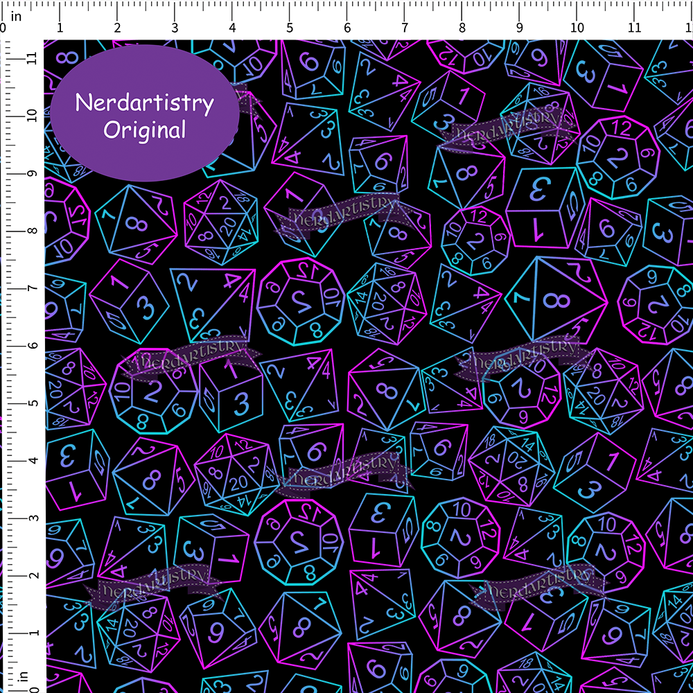 Pre-Order: Psychedelic Dice Coordinate  - Fabric By The Yard