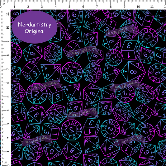 Pre-Order: Psychedelic Dice Coordinate  - Fabric By The Yard