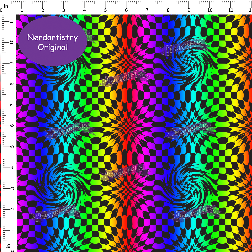 Pre-Order: Trippy Blocks Coordinates  - Fabric By The Yard