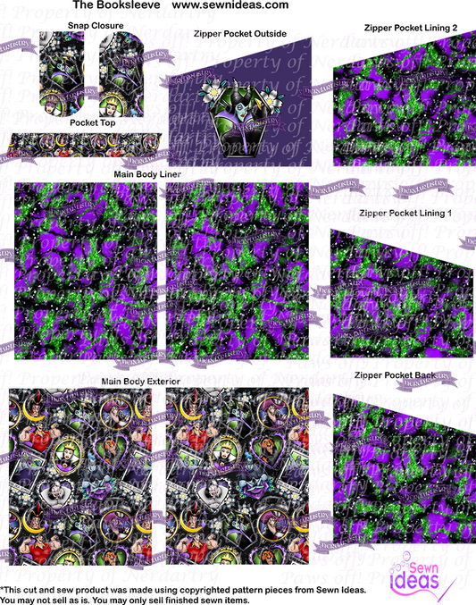 Halloween Dragon Lady - Cut and Sew - Sewn Ideas Booksleeve