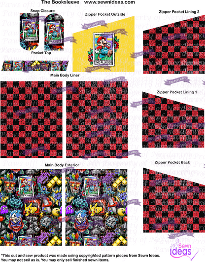 Pre-Order: Tattoo Gamer Plumber - Cut & Sew - BookSleeve