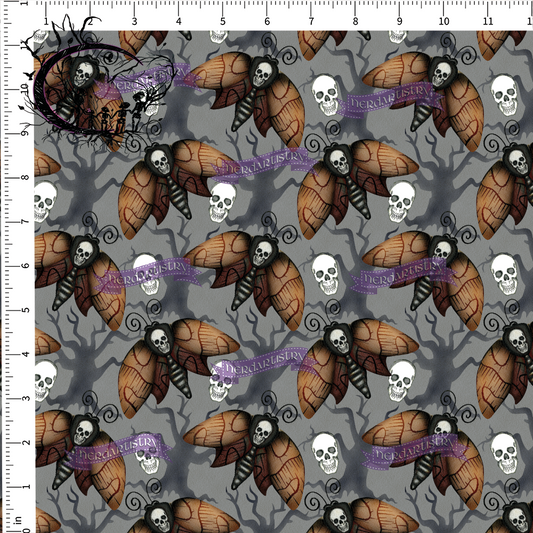 Pre-Order: Watercolor Spooky Moth - Fabric By The Yard