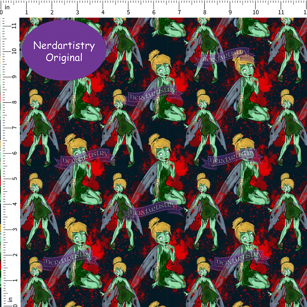 Patreon Pre-Order: Zombie Fairy - Fabric By The Yard