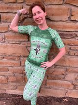 Pre-Order: Fight Like A Girl Green  - Fabric By The Yard