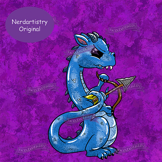 Retail: Fantasy Dragons Purple Ranger Panel Fabric