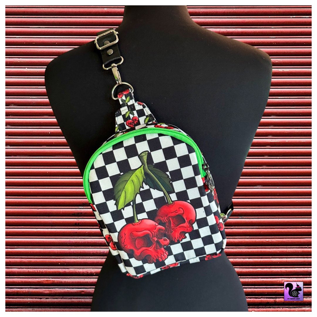 Pre-Order: Checkered Cherry Skulls - Cut & Sew - Mav Pack